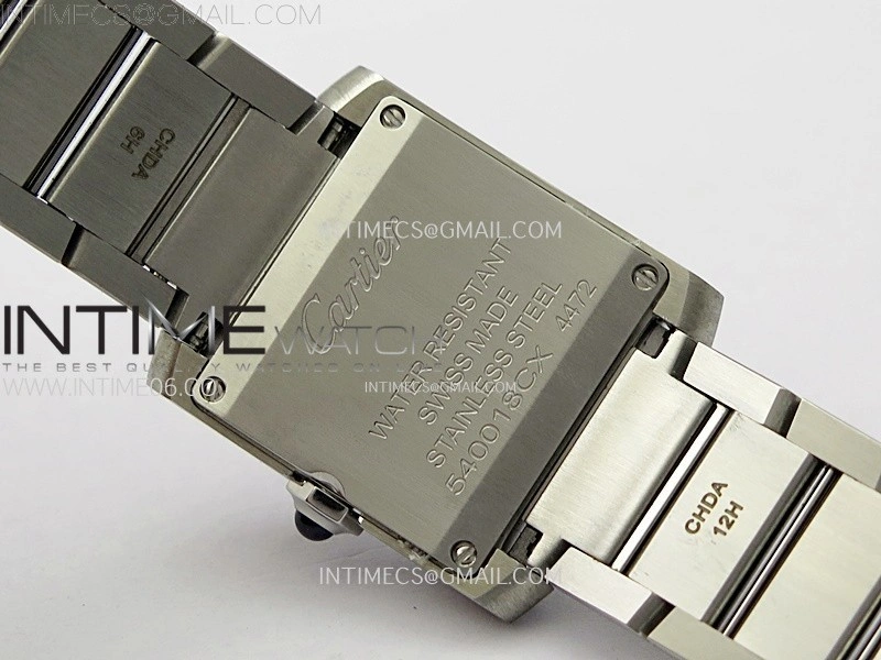 Tank Francaise Ladies 21.2mm Diamonds Bezel SS 8848F 1:1 Best Edition Silver Dial on SS Bracelet Ronda Quartz